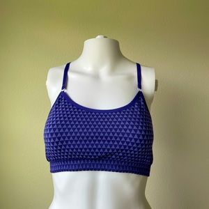 Purple sports bra